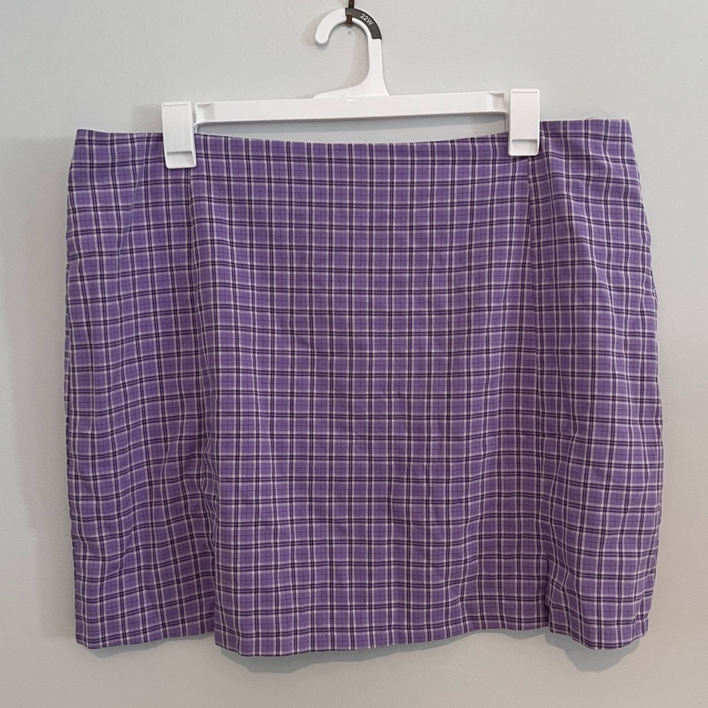 Plaid Purple Skirt